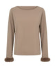 beige bluse Freequent FQELVA-BLOUSE Desert Taupe