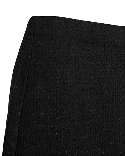 kort sort nederdel Freequent FQRIMME-SKIRT Black w. Black