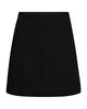 kort sort nederdel Freequent FQRIMME-SKIRT Black w. Black