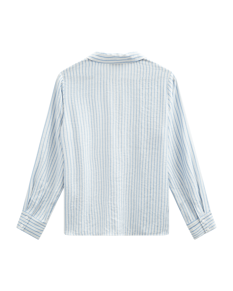 FQKIMMI-SHIRT - Star Off-White m. Vista Blue