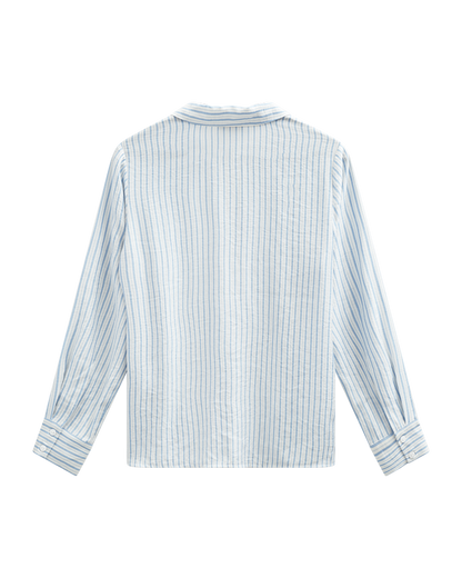 FQKIMMI-SHIRT - Star Off-White m. Vista Blue