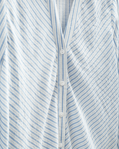 FQKIMMI-SHIRT - Star Off-White m. Vista Blue
