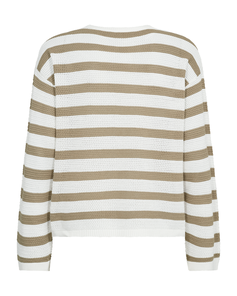 FQDODO-PULLOVER - Star Offwhite w. silver Mink