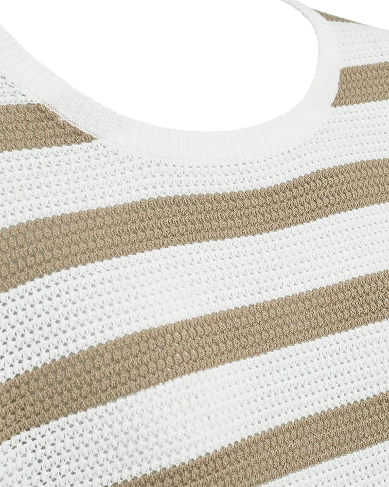 FQDODO-PULLOVER - Star Offwhite w. silver Mink