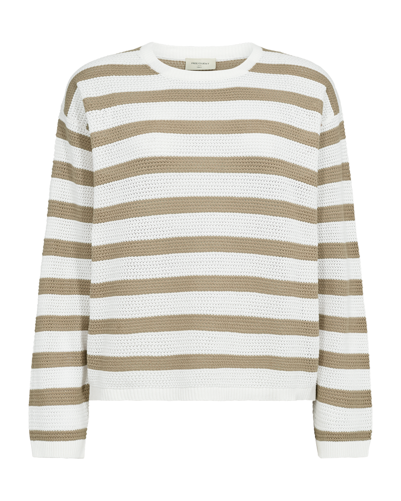 FQDODO-PULLOVER - Star Offwhite w. silver Mink