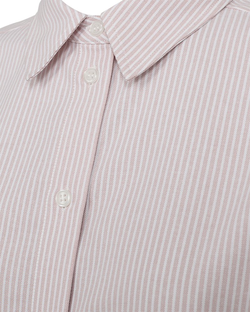 Freequent FQOXFORD-SHIRT | Pale Mauve w. Off-white