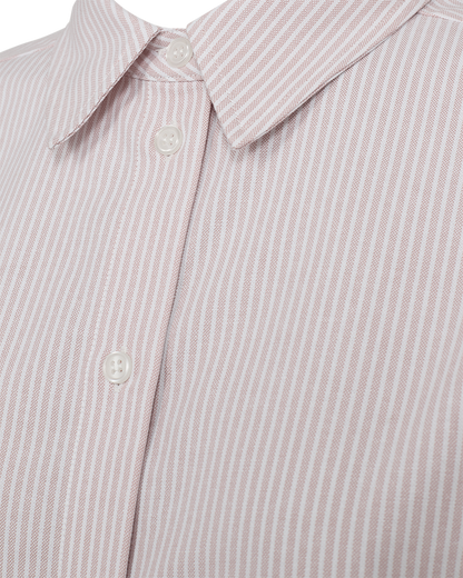 Freequent FQOXFORD-SHIRT | Pale Mauve w. Off-white