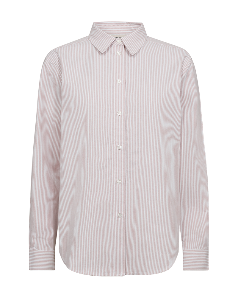 Freequent FQOXFORD-SHIRT | Pale Mauve w. Off-white