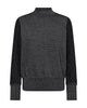 glimtrende strik Freequent FQBISOLO-PULLOVER Black w. Silver