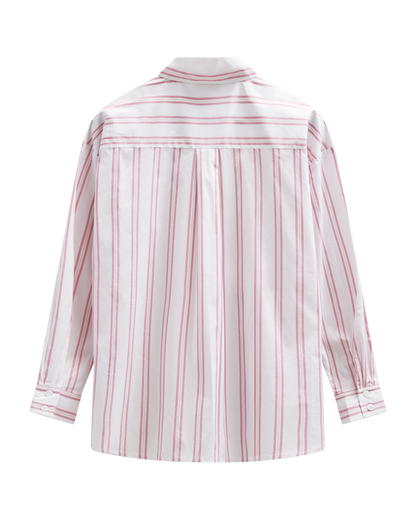 FQFINA-SHIRT – Star Off-White mit Wild Orchid