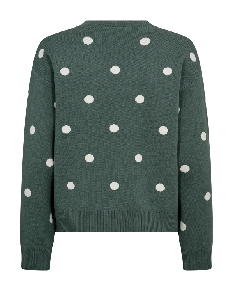 FQFLOW-PULLOVER - Dark Forest m. Star Off-White