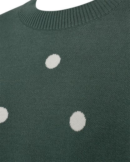 FQFLOW-PULLOVER - Dark Forest m. Star Off-White