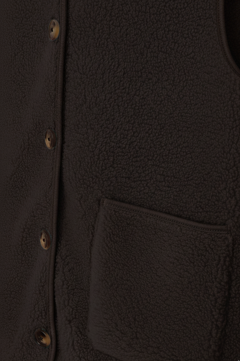 Freequent FQTEDDY-WAISTCOAT | Coffee Bean