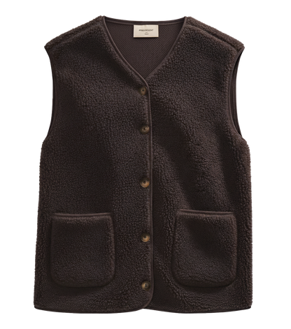 Freequent FQTEDDY-WAISTCOAT | Coffee Bean