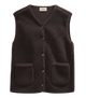 Freequent FQTEDDY-WAISTCOAT | Coffee Bean