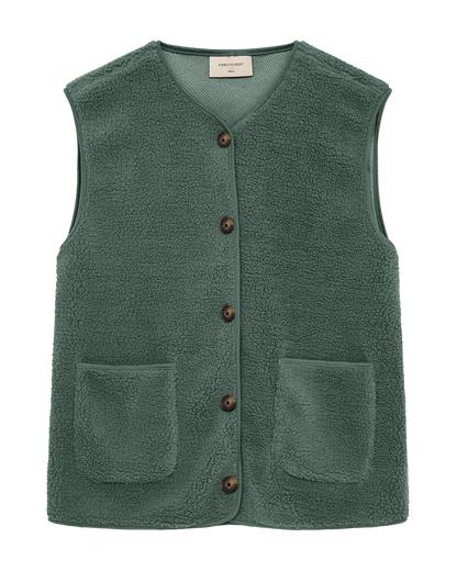Freequent FQTEDDY-WAISTCOAT | Dark Forest