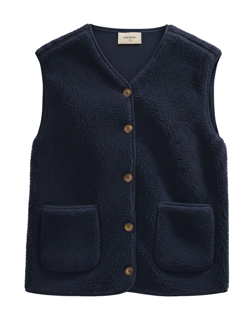 Freequent FQTEDDY-WAISTCOAT | Navy Blazer