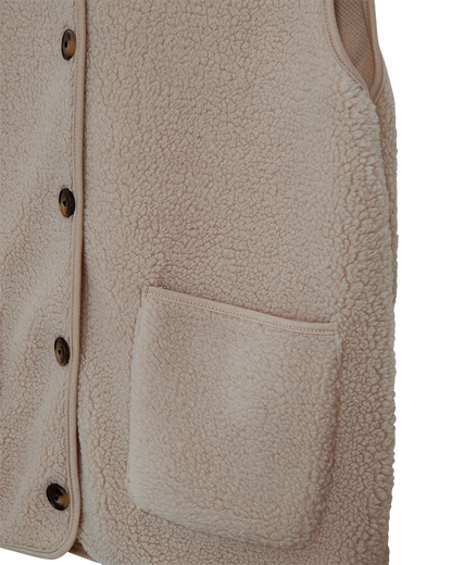 Freequent FQTEDDY-WAISTCOAT | Simply Taupe