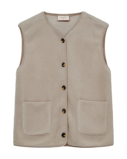 Freequent FQTEDDY-WAISTCOAT | Simply Taupe
