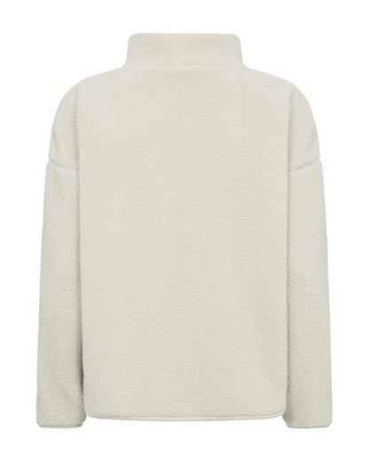 lys plys trøje i teddy kvalitet. Freequent FQTEDDY-PULLOVER Moonbeam