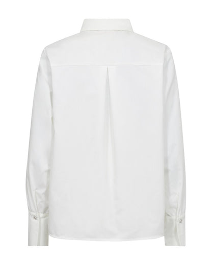 læg på ryggen af hvid skjorte Freequent FQFLYNN-SH Off-white