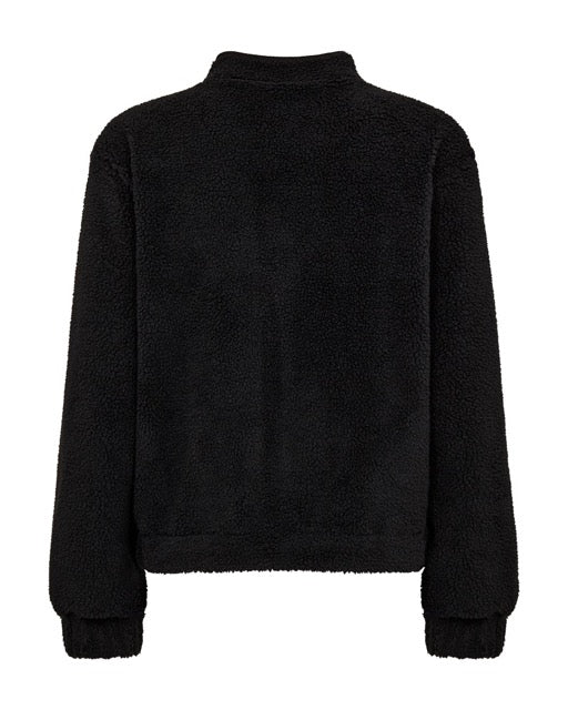 sort plys jakke i teddy kvalitet. Freequent FQTEDDY-JACKET | Black