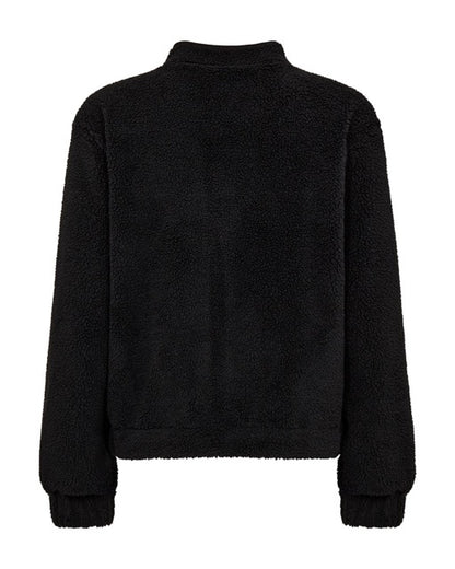 sort plys jakke i teddy kvalitet. Freequent FQTEDDY-JACKET | Black