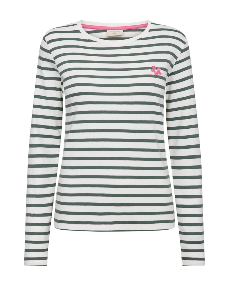 FQFAMILA-TEE - Star Off-White w. Dark Forest