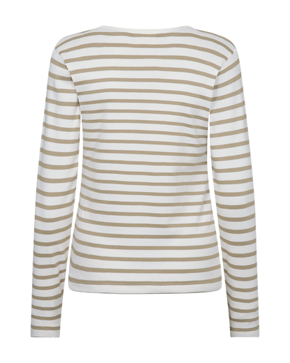 FQFAMILA-TEE -Star Off-White with Silver Mink
