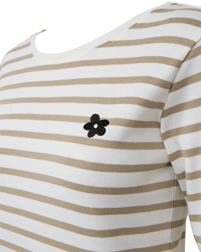 FQFAMILA-TEE -Star Off-White with Silver Mink