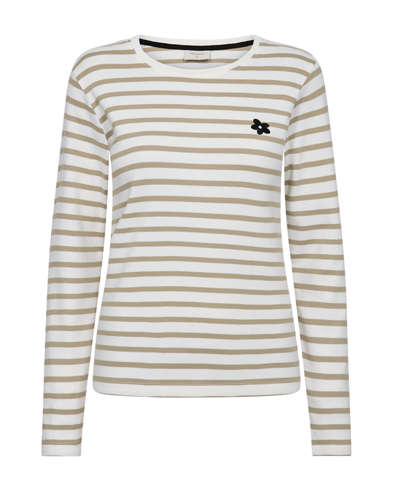 FQFAMILA-TEE -Star Off-White with Silver Mink