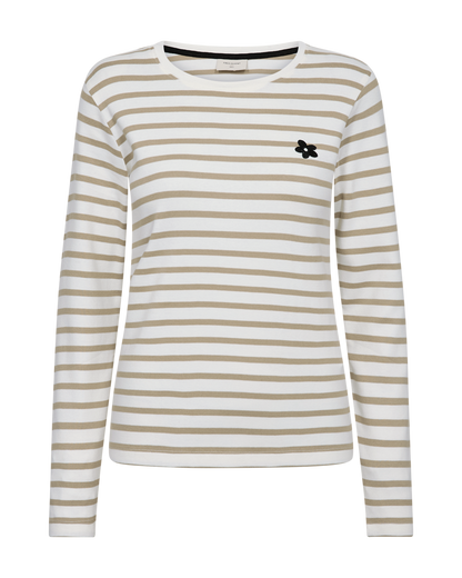 FQFAMILA-TEE -Star Off-White with Silver Mink