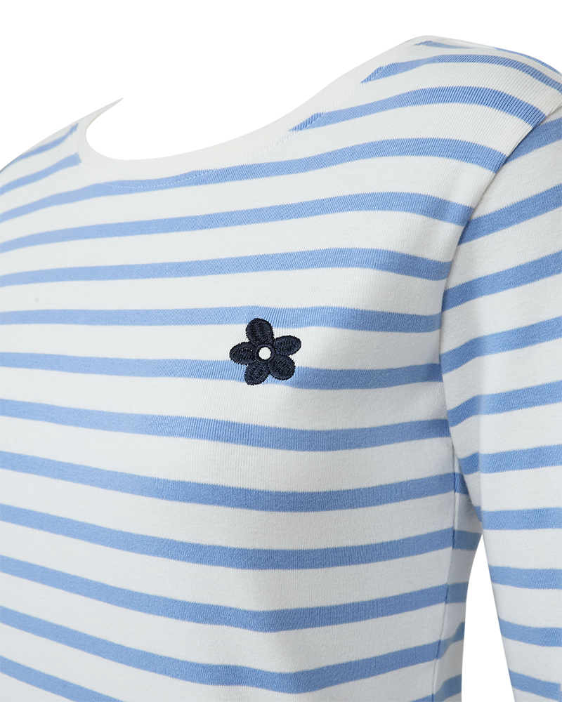 FQFAMILA-TEE - Star Off-White w. Vista Blue