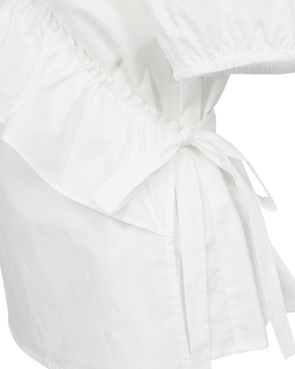 Freequent MALAY Blouse with Ruffles – Star Off-White