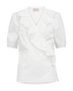 Freequent MALAY Blouse with Ruffles – Star Off-White