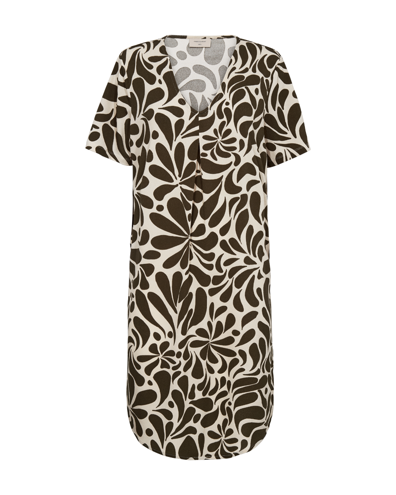 FQFLOI-DRESS - MOONBEAM W. COFFEE BEAN