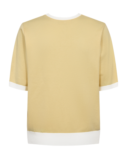 FQKATIE-PULLOVER - Golden Haze m. Off-white