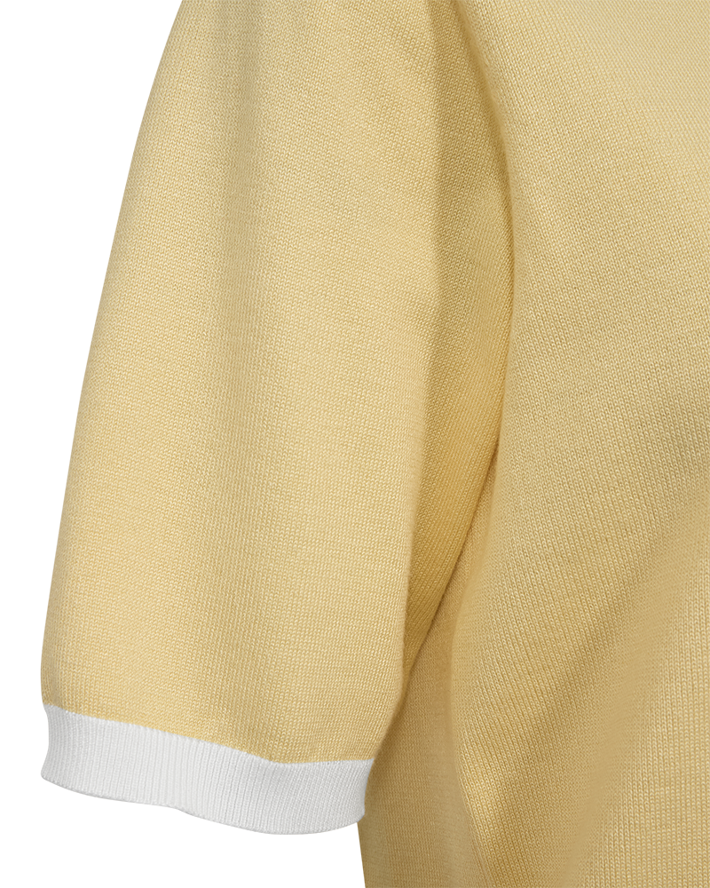 FQKATIE-PULLOVER - Golden Haze m. Off-white