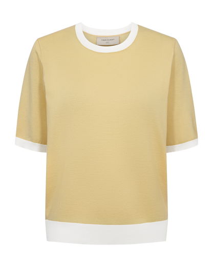 FQKATIE-PULLOVER - Golden Haze m. Off-white