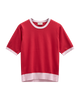 FQKATIE-PULLOVER - TRUE RED MIT SWEET LILAC