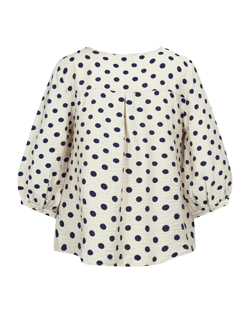 FQALMA-BLOUSE - MOONBEAM W. NAVY BLAZER