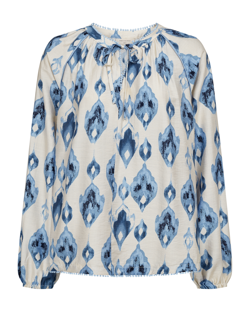 FQRANA-BLOUSE - MOONBEAM W. BLUE BELL