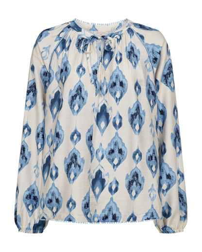 FQRANA-BLOUSE - MOONBEAM W. BLUE BELL