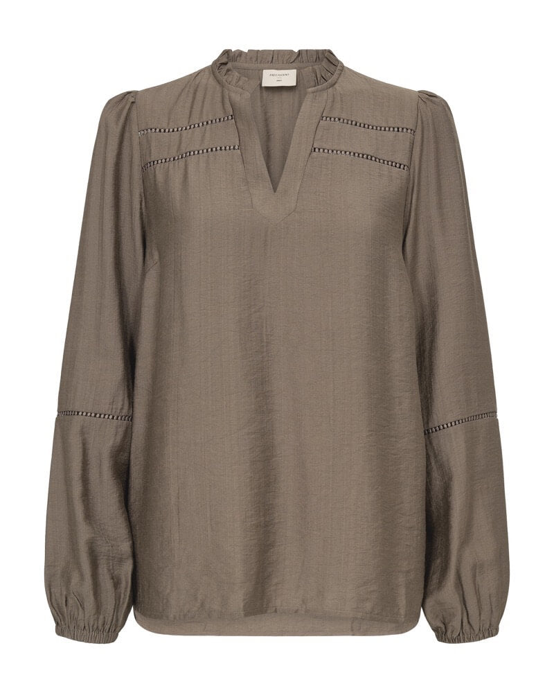 brun bluse Freequent FQANTINA-BLOUSE Morel