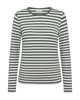 Freequent FQLIANA-TEE Bluse | Dark Forest mit Stern Off-White
