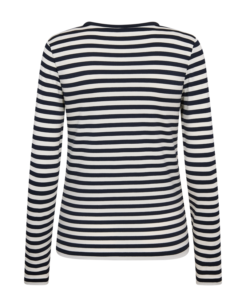 Freequent FQLIANA-TEE Bluse | Navy Blazer mit Stern Off-White