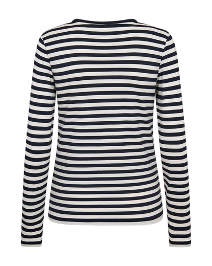 Freequent FQLIANA-TEE Bluse | Navy Blazer mit Stern Off-White