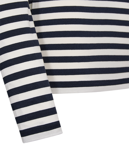 Freequent FQLIANA-TEE Bluse | Navy Blazer mit Stern Off-White