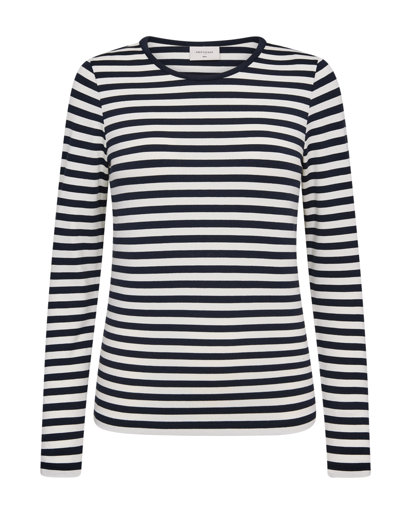 Freequent FQLIANA-TEE Bluse | Navy Blazer mit Stern Off-White