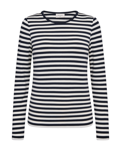 Freequent FQLIANA-TEE Bluse | Navy Blazer mit Stern Off-White